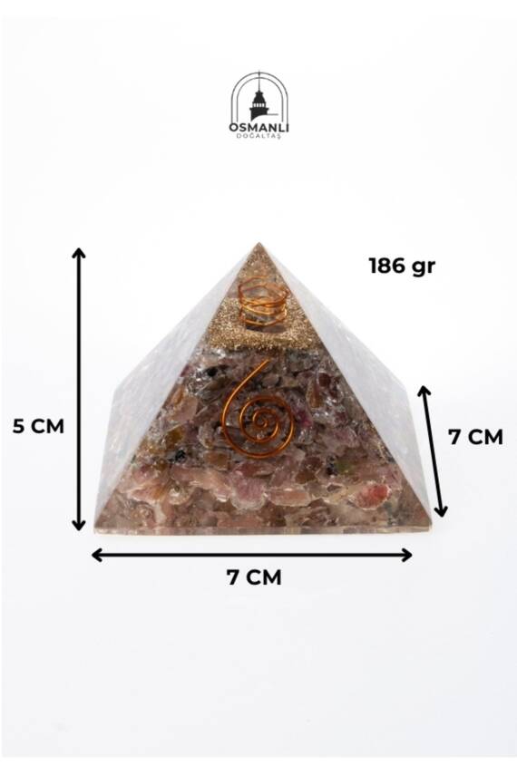 Sertifikalı Turmalin Piramit - 1