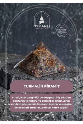 Sertifikalı Turmalin Piramit - Osmanlı Doğal Taş