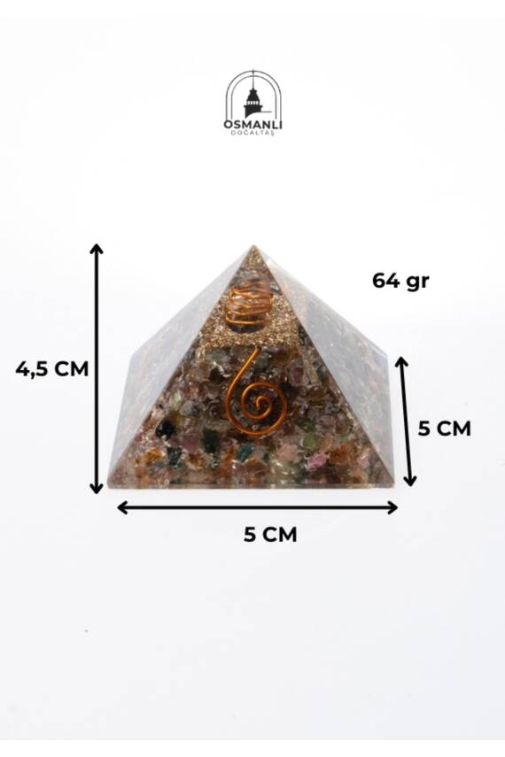 Sertifikalı Turmalin Piramit - 5