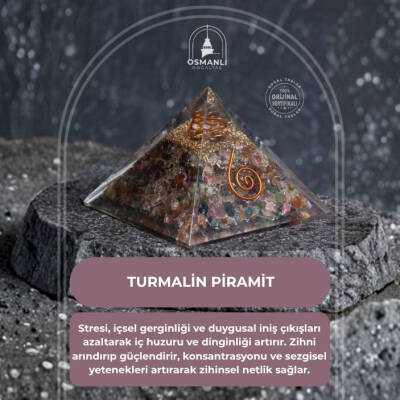 Sertifikalı Turmalin Piramit - 2