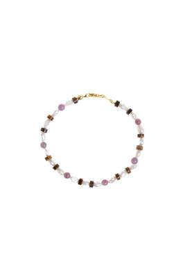 Sertifikalı Yakut, İnci, Kaplan Gözü Gümüş Kapama Doğal Taş Kolye - Osmanlı Doğaltaş