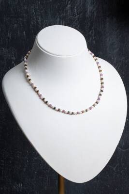 Sertifikalı Yakut, İnci, Kaplan Gözü Gümüş Kapama Doğal Taş Kolye - 3