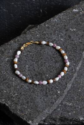 Sertifikalı Yakut, İnci, Kaplan Gözü Gümüş Kapama Doğal Taş Set - 2