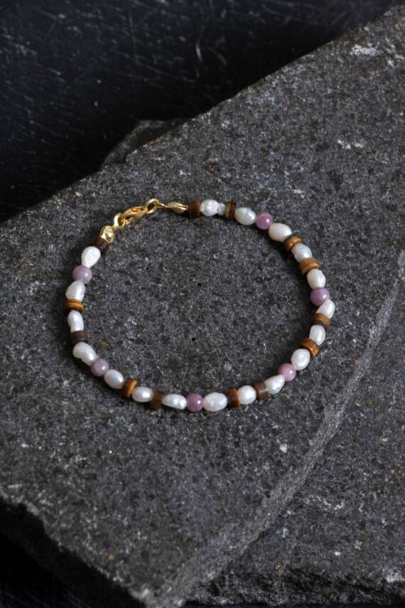 Sertifikalı Yakut, İnci, Kaplan Gözü Gümüş Kapama Doğal Taş Set - 2