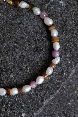 Sertifikalı Yakut, İnci, Kaplan Gözü Gümüş Kapama Doğal Taş Set - 3