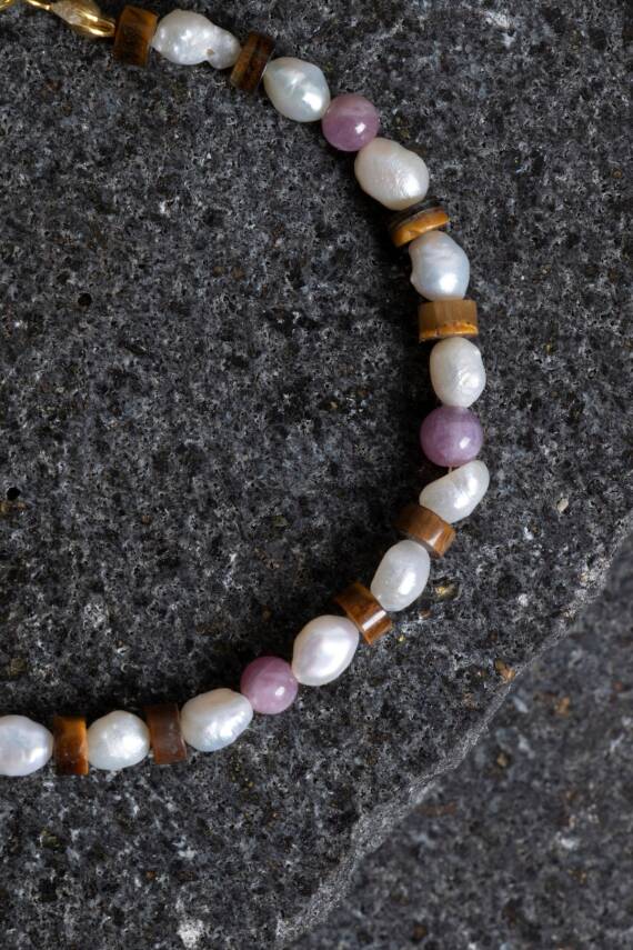 Sertifikalı Yakut, İnci, Kaplan Gözü Gümüş Kapama Doğal Taş Set - 3