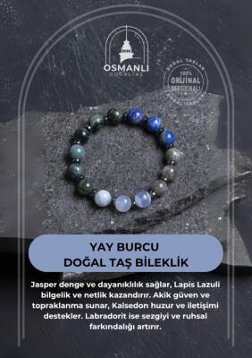 Sertifikalı Yay Burcu Doğal Taş Bileklik - 2
