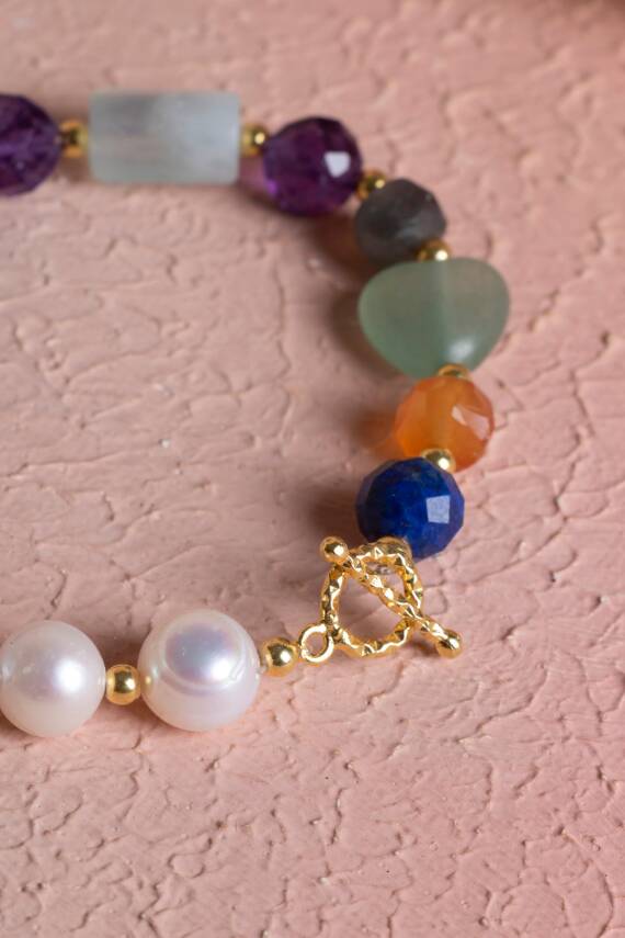 Sertifikalı Yay Burcu Gümüş Kapama Doğal Taş Bileklik (SK:271) - 4