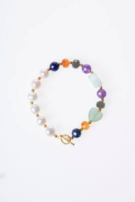 Sertifikalı Yay Burcu Gümüş Kapama Doğal Taş Bileklik (SK:271) - 6