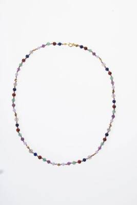 Sertifikalı Yay Burcu Gümüş Yıldızlı Doğal Taş Kolye - 5