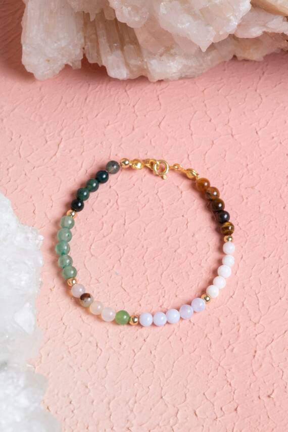 Sertifikalı Yengeç Burcu Doğal Taş Bileklik - 1