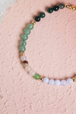 Sertifikalı Yengeç Burcu Doğal Taş Bileklik - 4