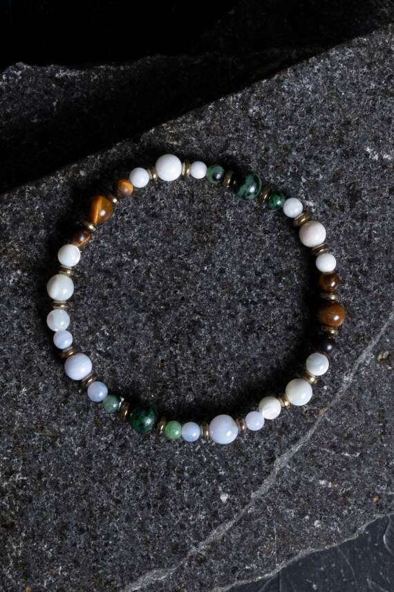 Sertifikalı Yengeç Burcu Doğal Taş Bileklik (SK:263) - 1