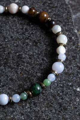 Sertifikalı Yengeç Burcu Doğal Taş Bileklik (SK:263) - 3