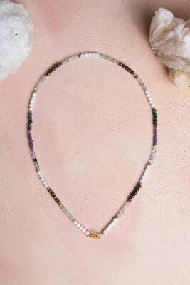 Sertifikalı Yengeç Burcu Doğal Taş Kolye - 5