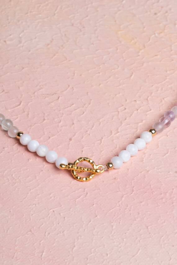 Sertifikalı Yengeç Burcu Doğal Taş Kolye - 3