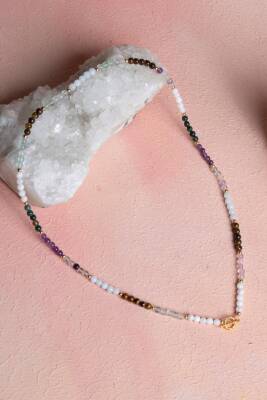 Sertifikalı Yengeç Burcu Doğal Taş Kolye - 5