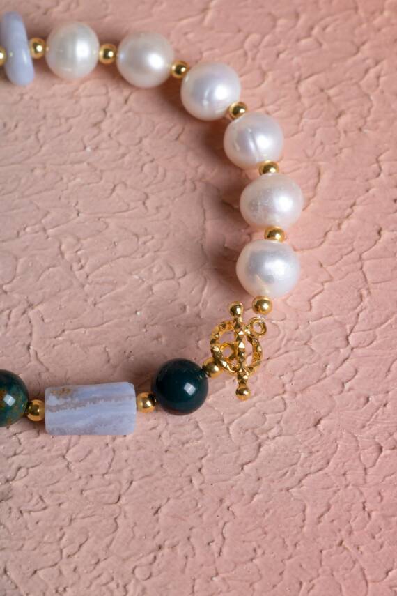 Sertifikalı Yengeç Burcu Gümüş Kapama Doğal Taş Bileklik (SK:269) - 4