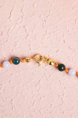 Sertifikalı Yengeç Burcu Gümüş Yıldızlı Doğal Taş Kolye - 3