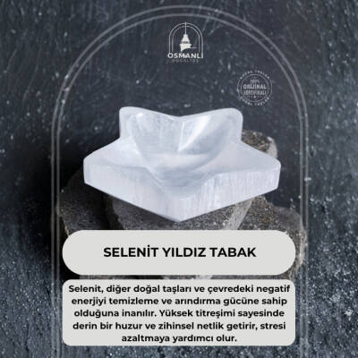 Sertifikalı Yıldız Selenit Tabak - 2