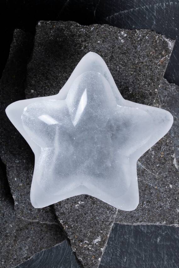 Sertifikalı Yıldız Selenit Tabak - 4