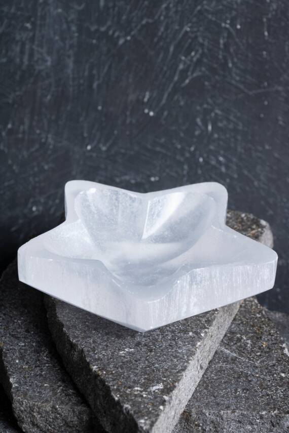 Sertifikalı Yıldız Selenit Tabak - 5