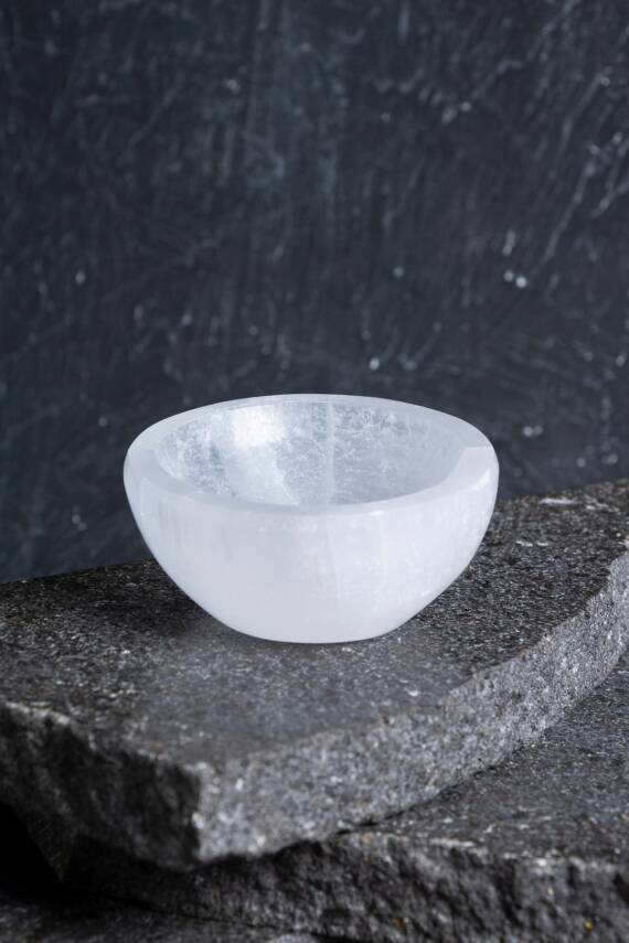 Sertifikalı Yuvarlak Selenit Tabak no.1 - 1