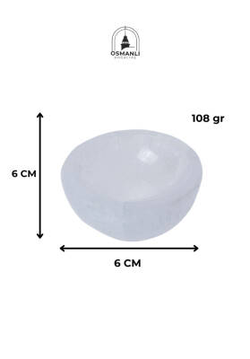 Sertifikalı Yuvarlak Selenit Tabak no.1 - 6
