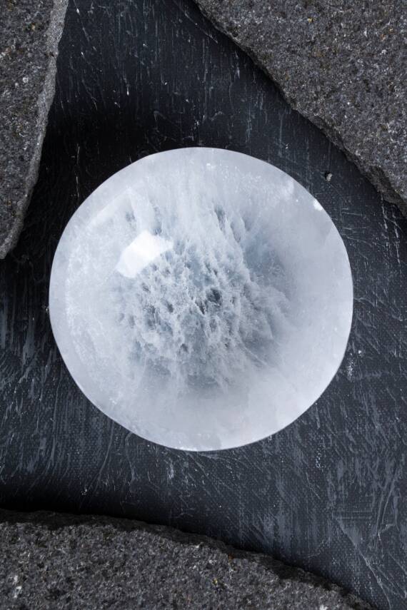 Sertifikalı Yuvarlak Selenit Tabak no.2 - 5
