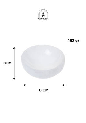 Sertifikalı Yuvarlak Selenit Tabak no.2 - 6