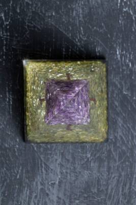 Sertifikalı Zebercet & Ametist Ağaçlı Piramit - 3