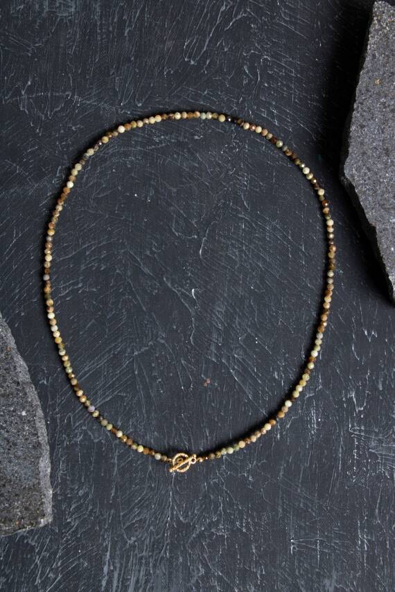 Sertifikalı Zebercet, Karnelyan Akik, Altın Kaplama Gümüş Kapama Doğal Taş Kolye - 2