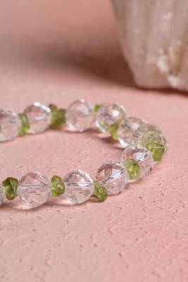 Sertifikalı Zebercet, Kristal Kuvars Doğal Taş Bileklik (SK:371) - 3