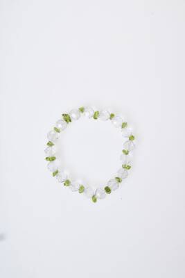 Sertifikalı Zebercet, Kristal Kuvars Doğal Taş Bileklik (SK:371) - 5