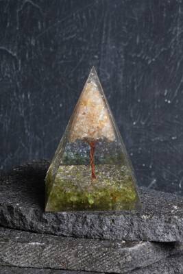 Sertifikalı Zebercet & Sitrin Ağaçlı Piramit - Osmanlı Doğal Taş