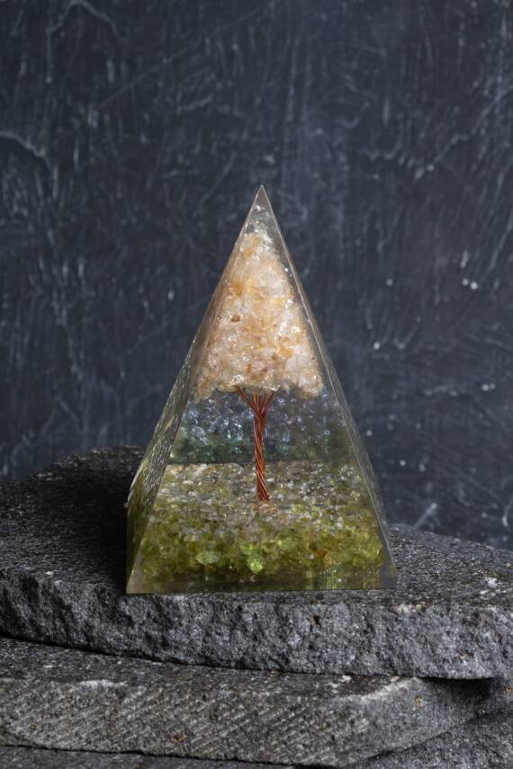 Sertifikalı Zebercet & Sitrin Ağaçlı Piramit - 1