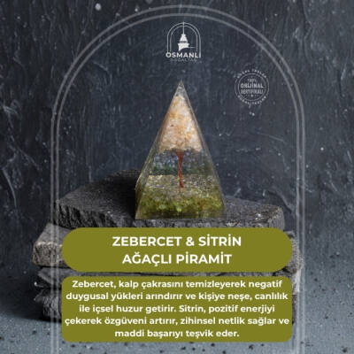 Sertifikalı Zebercet & Sitrin Ağaçlı Piramit - 2