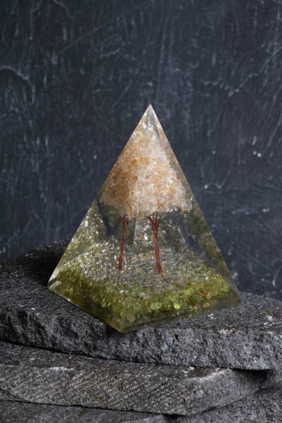 Sertifikalı Zebercet & Sitrin Ağaçlı Piramit - 3