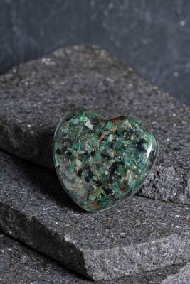 Sertifikalı Zümrüt Kalp - 3