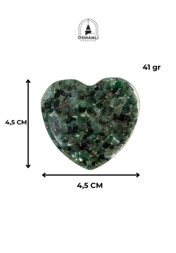 Sertifikalı Zümrüt Kalp - 6