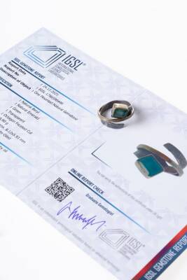 Sertifikalı Zümrüt Özel Tasarım Yüzük (S.K.297) - Osmanlı Doğal Taş