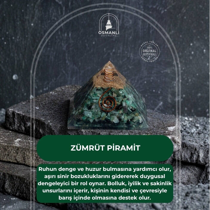 Sertifikalı Zümrüt Piramit - 2