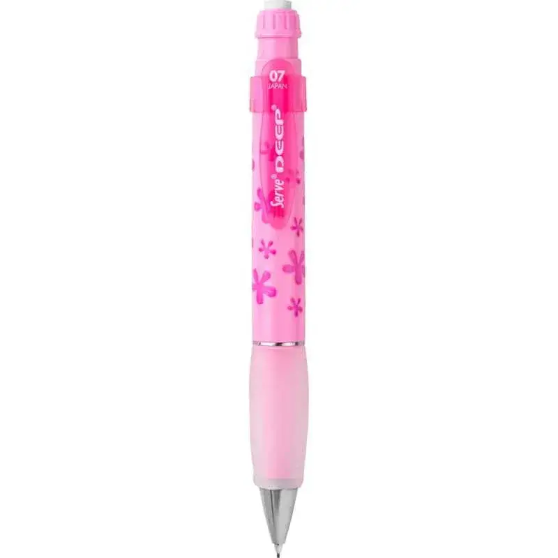 Serve Deep Doğa Desenli Çiçek Figürlü Pembe 0.7mm Versatil Uçlu Kalem - 1