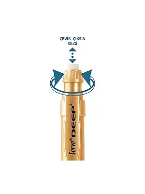 Serve Deep Metalik Gold 0.7 mm Versatil Uçlu Kalem - 1