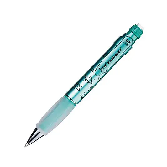 Serve Deep Metalik Serisi Gezegen Figürlü Metalik Yeşil 0.7 mm Versatil Uçlu Kalem - 1