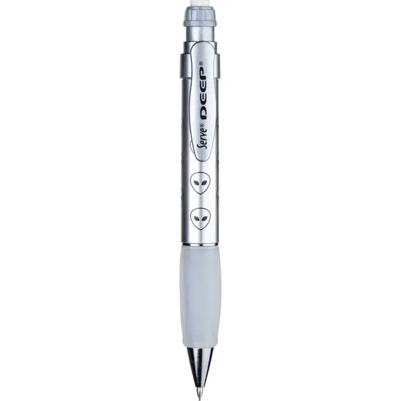 Serve Deep Metalik Serisi Uzaylı Figürlü Metalik Gri 0.7mm Versatil Uçlu Kalem - 1