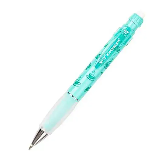 Serve Deep Tatlı Serisi Kruvasan Ve Kahve Figürlü Nane Yeşil 0.7 mm Versatil Uçlu Kalem - 1