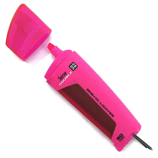 Serve Double Min Mor Fosforlu Kalem + 0.5 mm 2B Uç Tüplü - 1