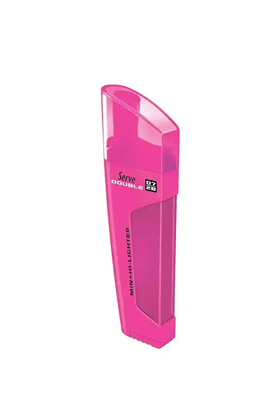 Serve Double Min Mor Fosforlu Kalem + 0.7 mm 2B Uç Tüplü - 1