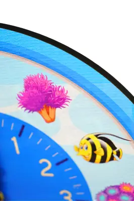 Sevimli Deniz Canlıları Saati 30 x 30 cm - 3